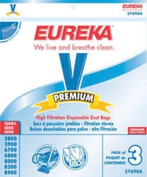 Eureka V Filteraire Bags - 3pk