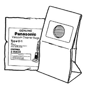 Panasonic "U1" Trimline BAGS-3pkg