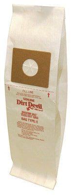 Royal Dirt Devil "E" BroomVac BAGS-3pkg/7xx