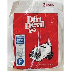 Royal Dirt Devil "F" Canister Vac BAGS-3pkg