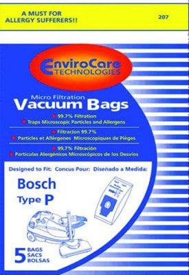 Envirocare Bags to Fit Bosch "P" Canisters - 5pkg