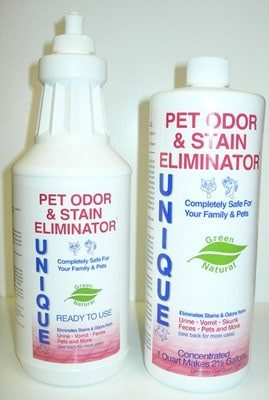 Unique PET ODOR & STAIN ELIMINATOR - Concentrated - Quart