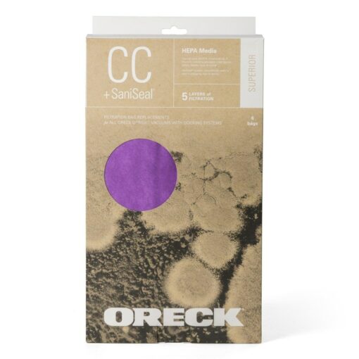 Oreck CC Upright AK purple bags, 6pk