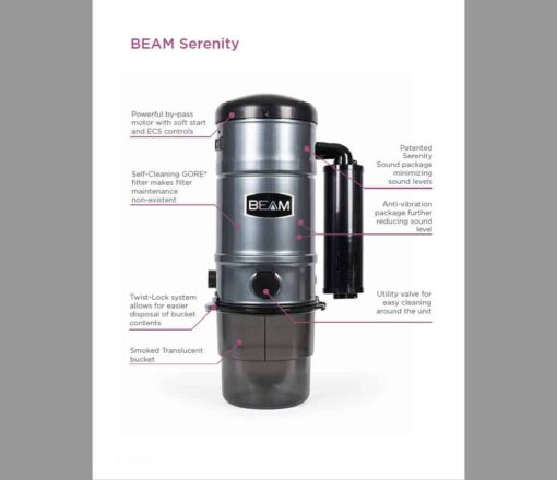 Beam Serenity Vacuum, Central Vacuum