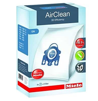 Miele "GN" AirClean 3D Dust Bags - 4 bags + 2 filters